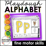 Alphabet Playdough Mats Fine Motor Activities - ABC Activities