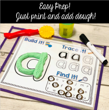 Alphabet Playdough Mats - Letter Formation Center - Play Dough Mats