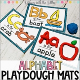 Alphabet Playdough Mats Center | Letters Play Dough Cards 