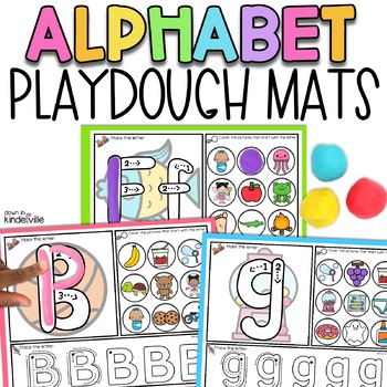 Alphabet Playdough Mat Graphic by craftedwithbliss · Creative Fabrica
