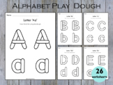 Alphabet Tracing Playdough Mats, Toddlers Letters Playdoh 
