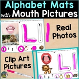 Alphabet Playdough Mats with Mouth Pictures Speech Sounds 