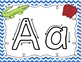 alphabet playdough mats with stroke order by kindergarten kids at play