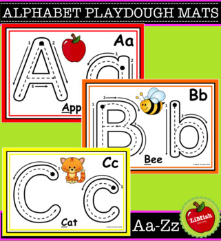 alphabet playdough playdoh mats a z by limish creations tpt