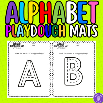 Alphabet Playdough Mats | Phonics Activities | Letter Tracing