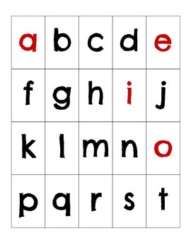 Alphabet Pocket Chart Cards by Patience for Jam Hands | TpT