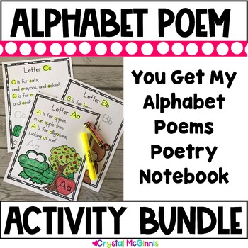 Alphabet Poem BUNDLE (Poems, Pocket Charts, Powerpoint, Bulletin Boards)