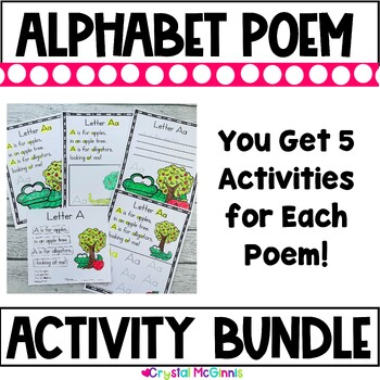 Alphabet Poem BUNDLE (Poems, Pocket Charts, Powerpoint, Bulletin Boards)