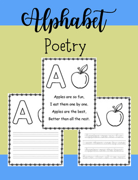 Preview of Alphabet Poem Bundle