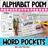 Alphabet Poems Word Pockets | Beginning Letter Sounds Alph