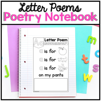 Alphabet Poems A-Z | Letter & Letter Sounds | Poetry Notebook | Back To ...