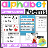 Alphabet Poems A-Z | Letter & Letter Sounds | Poetry Noteb