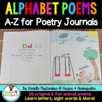 Preview of Alphabet Poems for Shared Reading | ABC Poems for Poetry Journals