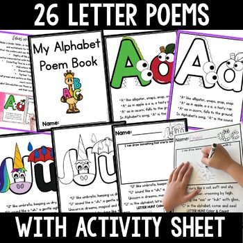 Alphabet Poems Alphabet Posters Coloring Pages Alphabet Worksheets