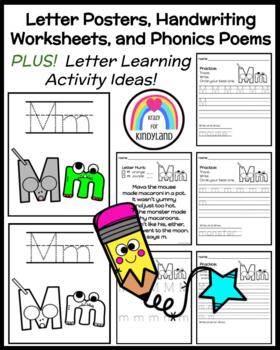 Preview of Alphabet Poems, Handwriting, Letter Posters / Bulletin Board Letters / Decor