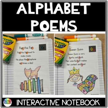 Alphabet Poems Notebook by Mrs Males Masterpieces | TpT