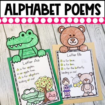 Alphabet Poems With Animal Craft Toppers | Alphabet Poem Crafts ...
