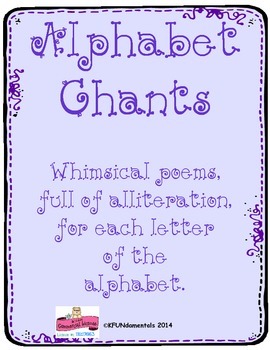Alphabet Poems: Zoo Phonics Animals, Alliteration, Poetry, Tracing Letters