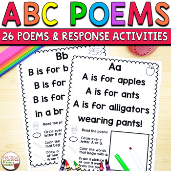 Preview of Alphabet Poems and Activities for Shared Reading