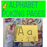 Alphabet Poke Pages/Pinning Fine Motor & Letter Practice