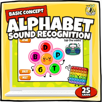 Preview of Alphabet Pop | Sound Recognition (5 choices)