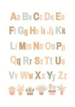 Preview of Alphabet Poster - Boho Aesthetic