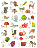 Alphabet Poster Digital File, Wall Decor, Writing center