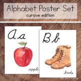 Alphabet Poster Set, Cursive