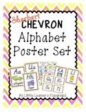 Alphabet Poster Set - Sherbert Chevron