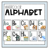 Alphabet Poster - Watercolor Decor - ABCs