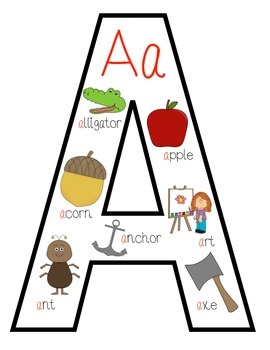 Alphabet Posters by Kristin Edwards | Teachers Pay Teachers