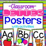 Bright, Rainbow Alphabet Posters