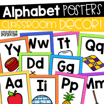 Alphabet Posters by Education and Inspiration | TPT