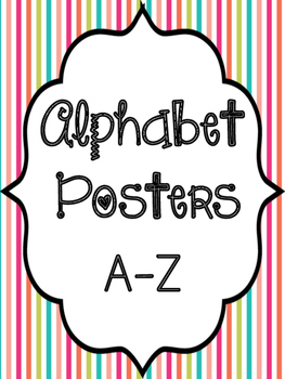 Alphabet Posters by Many Lessons Learned | TPT