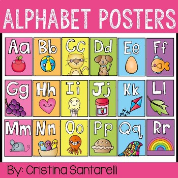 Alphabet Posters by AisforAdventuresofHomeschool | TpT