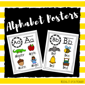 Alphabet Posters by Mixing it up in Primary | TPT