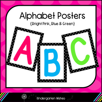 Alphabet Posters by Kindergarten Wishes | Teachers Pay Teachers