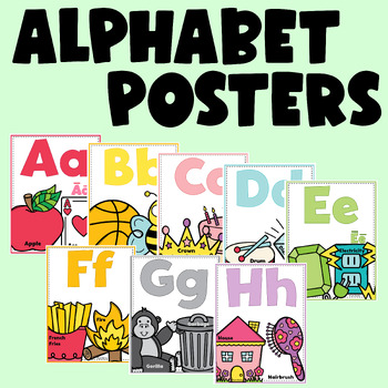 Alphabet Posters by Txt4Tots | TPT