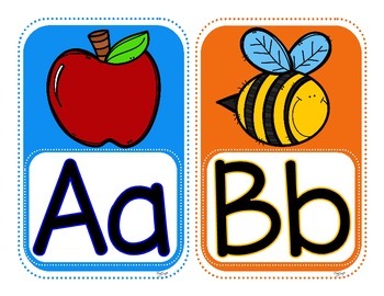 Alphabet Posters A-Z & 0-10 by Peg Swift | Teachers Pay Teachers