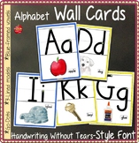 Alphabet Posters: ABC Wall Cards, HWT-Style Font on 3-lines