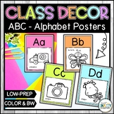 Alphabet Posters - Alphabet Cards - Calm Pastel Classroom Decor