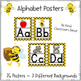 Alphabet Posters ~ Bee Classroom Decor ~ Be Kind