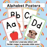 Alphabet Posters | Beginning Sound, Rainbow Frames