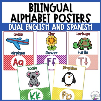 Alphabet Posters Bilingual - Carteles de Alfabeto Bilingüe - Inglés y ...