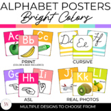 Alphabet Posters | Bright Colors | ASL | Real Photos