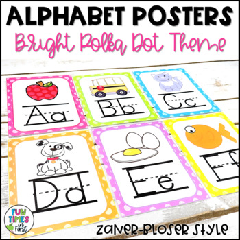 Zaner Bloser Alphabet Letter Poster - Have Fun Teaching