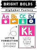 Alphabet Posters |Bright and Bold| Letter Formation Chart|