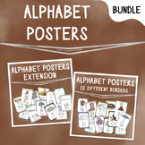Alphabet Posters Bundle / 12 Borders / Alternate Sounds / 