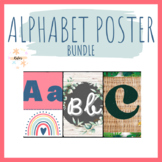 Alphabet Posters Bundle (Farmhouse, Tropical, Boho Rainbow