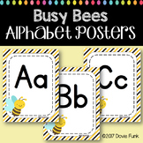 Classroom Decor Alphabet Posters  Busy Bees  Primary Manuscript